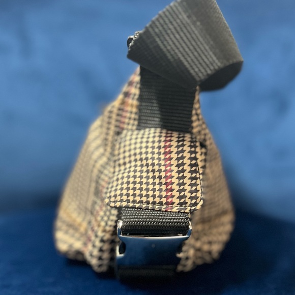 Lauren Ralph Lauren | VTG Houndstooth Small Hobo Handbag - Picture 9 of 14